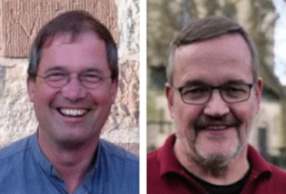 Links Meinolf Wacker, Rechts Bernhard Nake