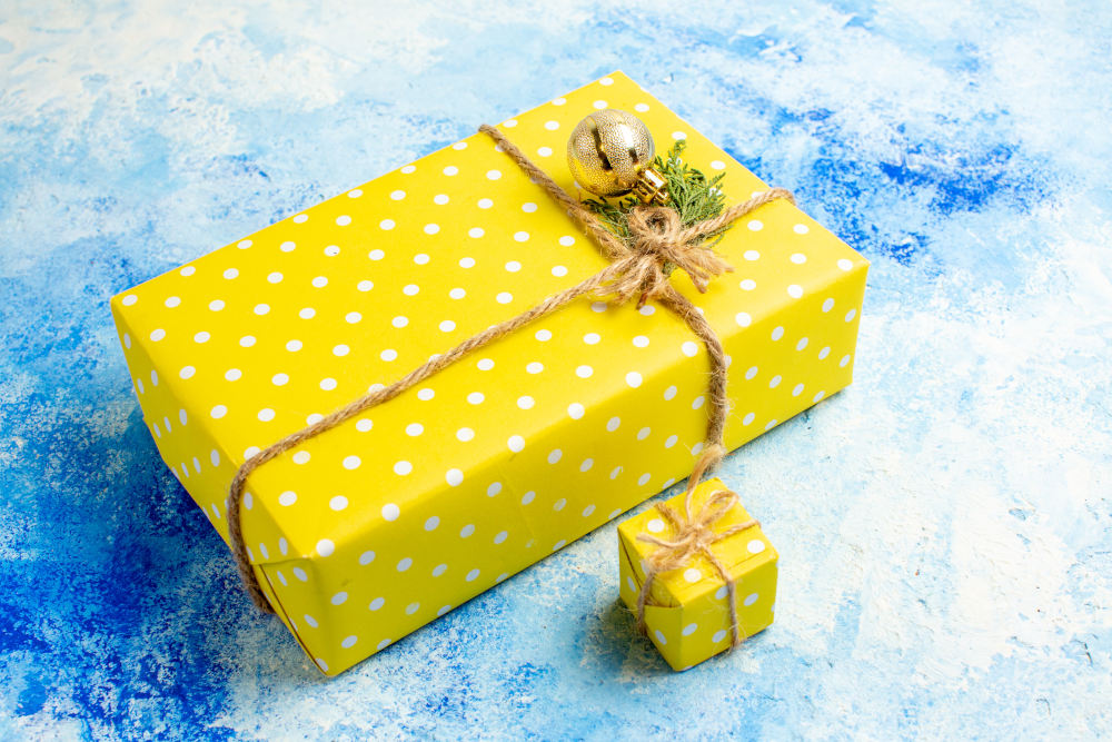 Foto von einem Geschenk