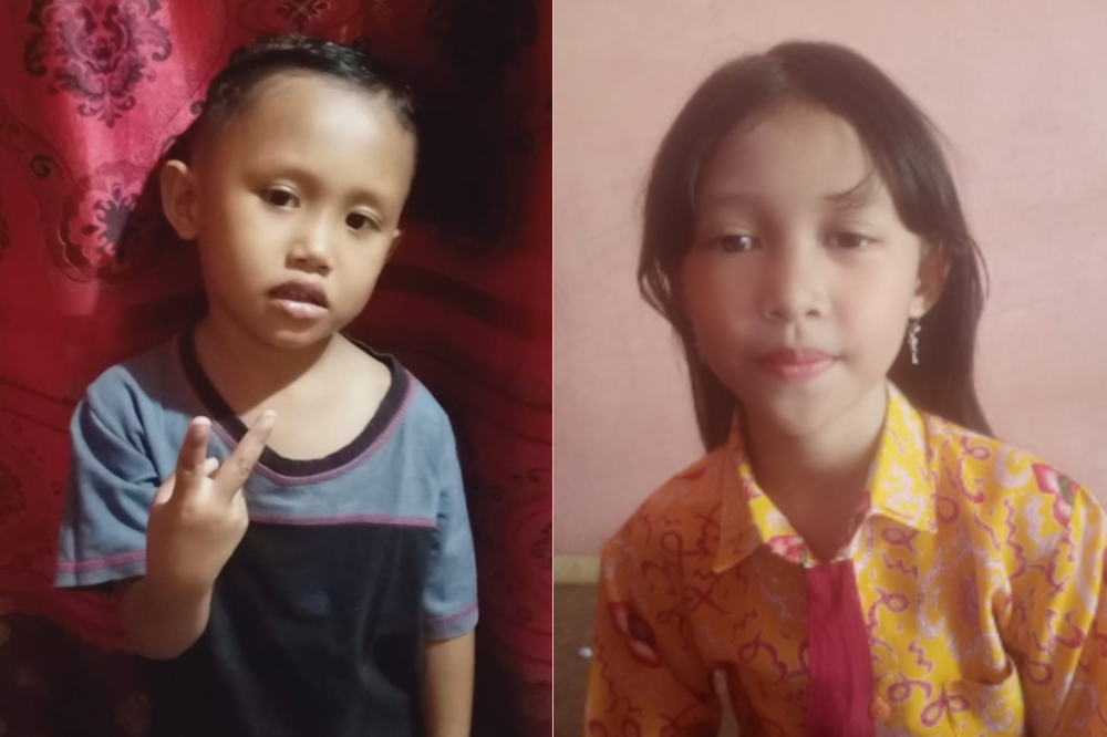 Links Muhammad, rechts Amelia